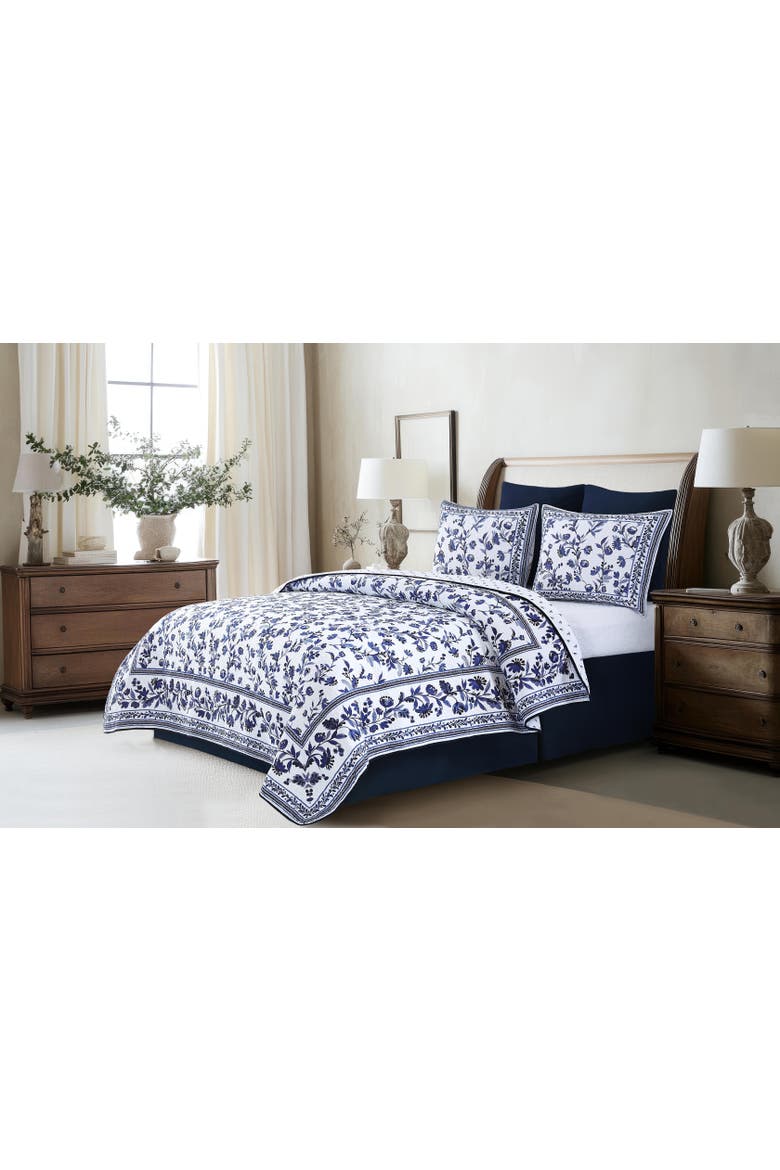 Maryfrances Full/Queen 3-Piece Quilt Bedding Set, Alternate, color, Blue