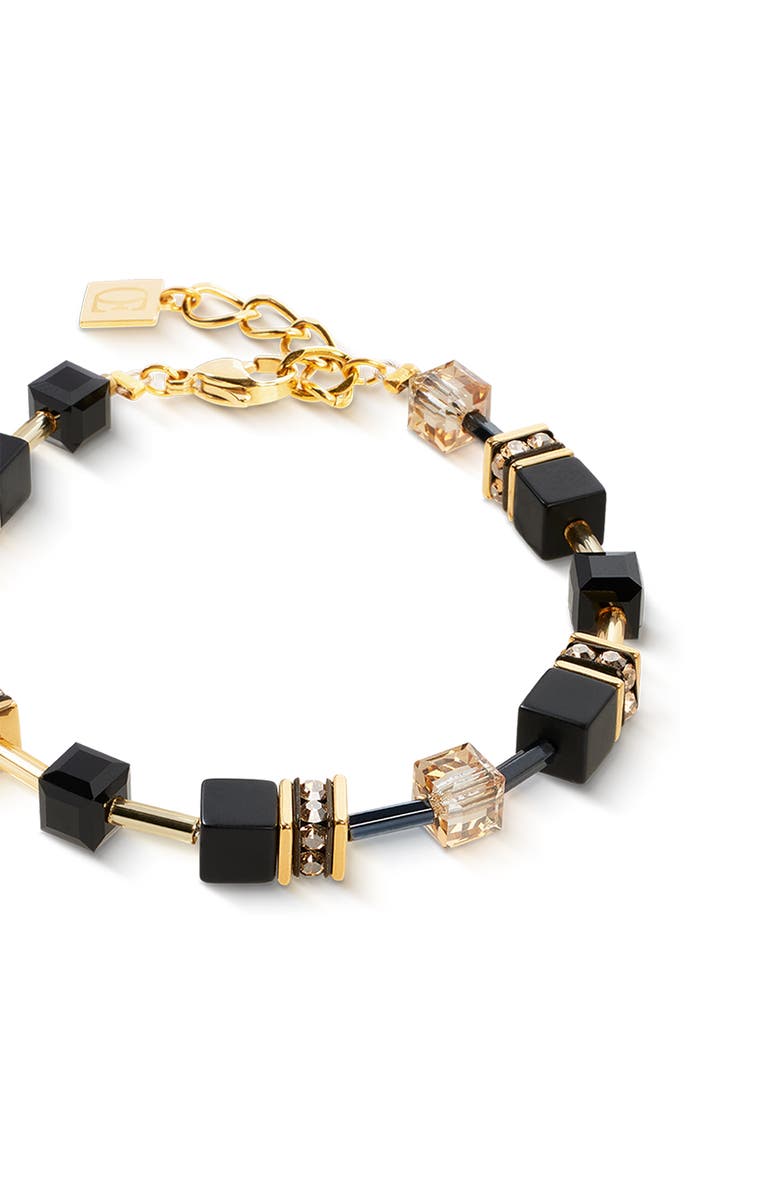 COEUR DE LION Geocube<sup>®</sup> Onyx Bracelet, Alternate, color, Black - Gold