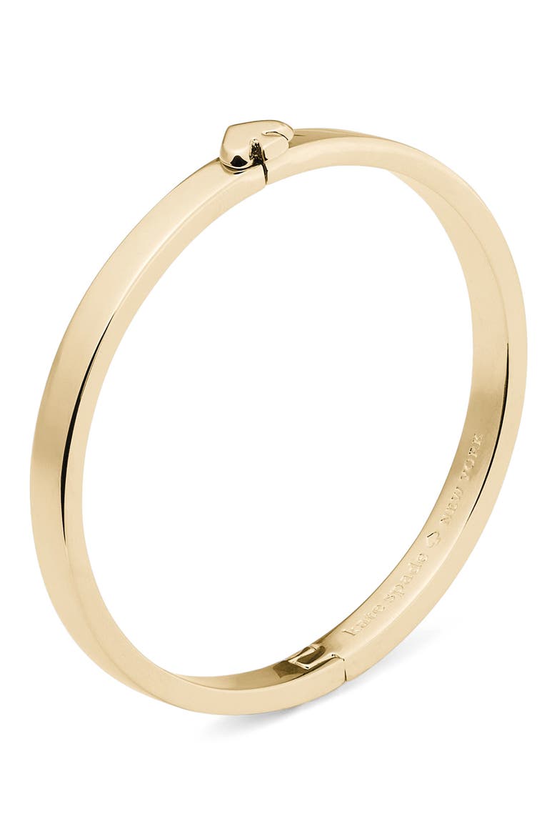 everyday spade slim bangle bracelet, Alternate, color, GOLD