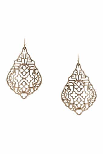Amelia Filigree Drop Earrings