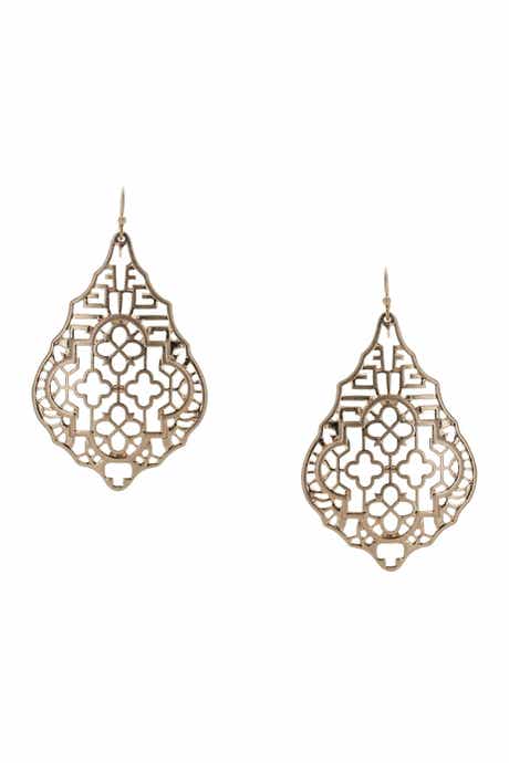 Amelia Filigree Drop Earrings
