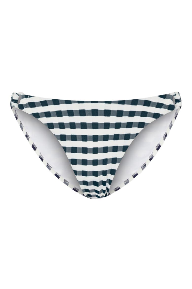 Cottage O-Ring Bikini Bottoms, Alternate, color, NAVY/ WHITE
