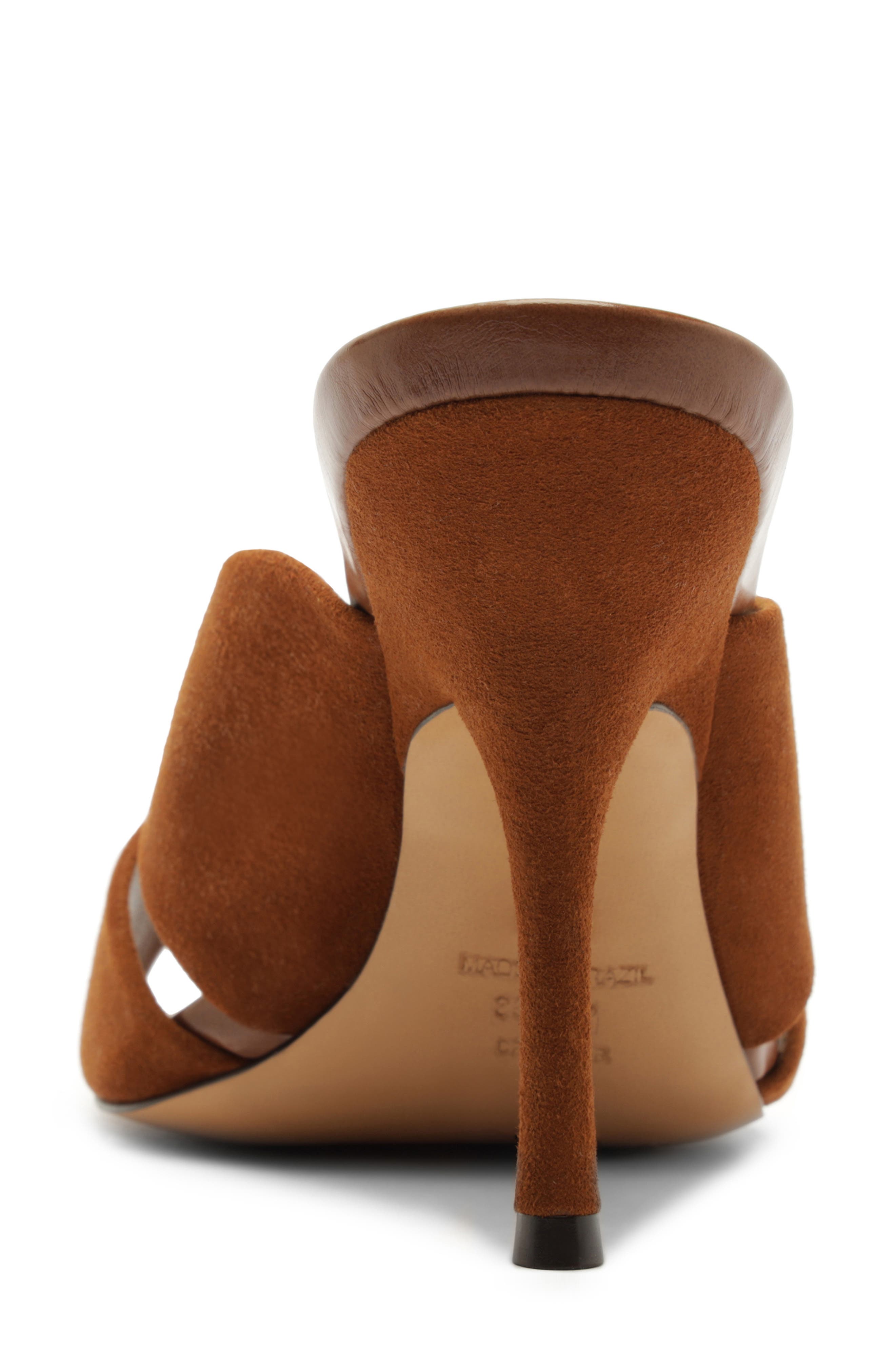 Arezzo Amelia Stiletto Sandal, Alternate, color, Rich Caramel