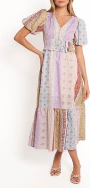Petal & Pup Verona Patchwork Print Midi Dress