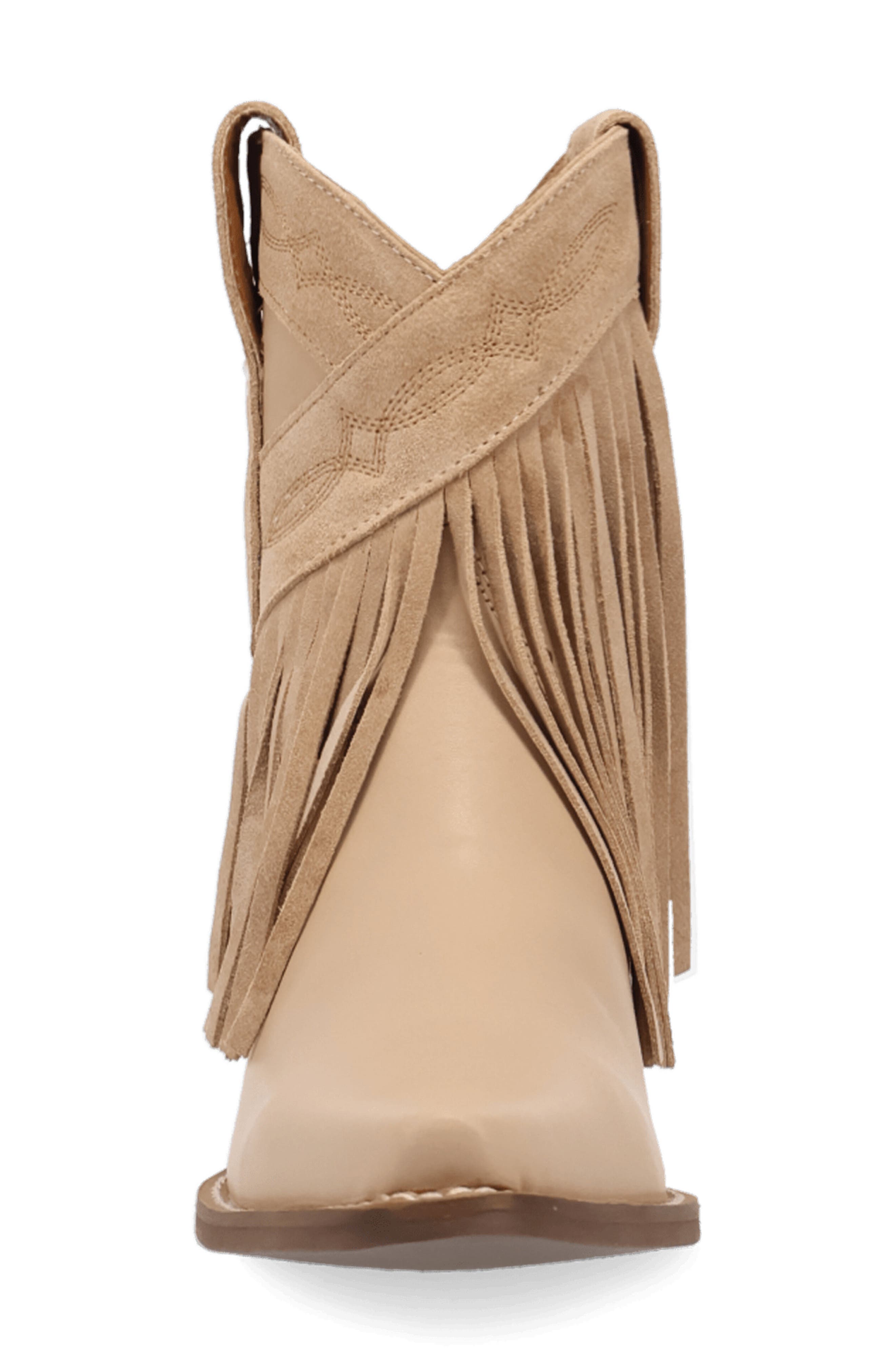 Last Ride Fringe Western Boot, Alternate, color, SAND