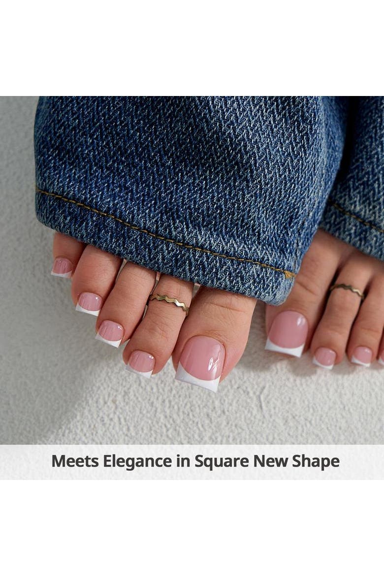 Soft Gel Toe Nail Tips XCOATTIPS® Toe Nail, Alternate, color, Sharp Square