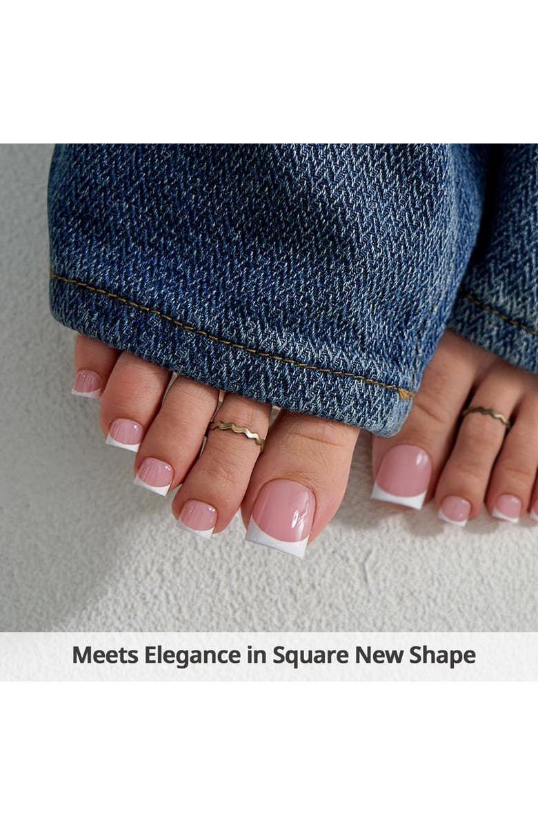 Btartboxnails Soft Gel Toe Nail Tips XCOATTIPS<sup>®</sup> Toe Nail, Alternate, color, Sharp Square