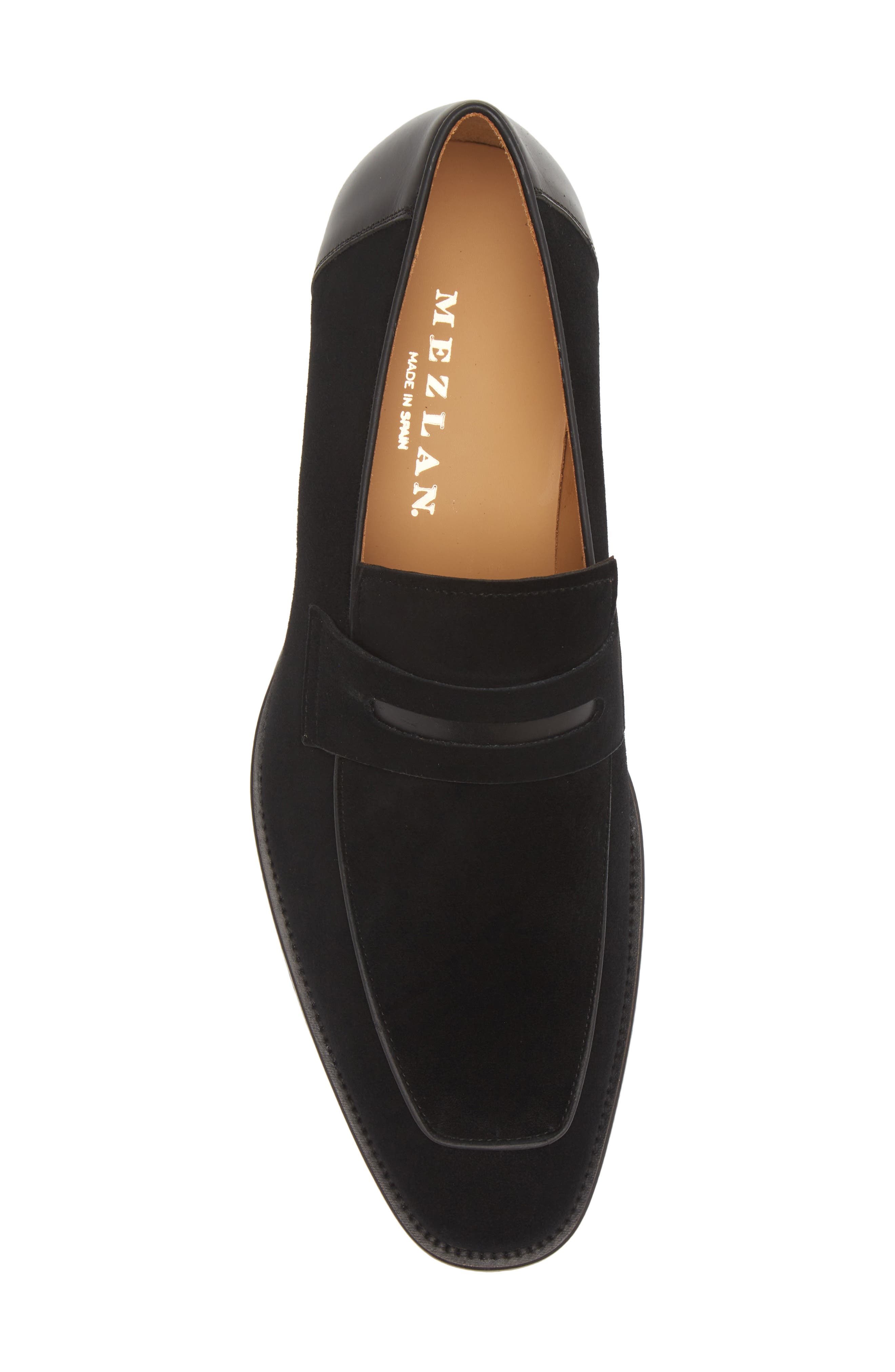 Mezlan Galeno Penny Loafer, Alternate, color, Black