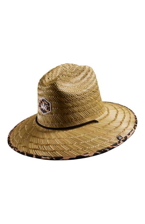 Big Cat Straw Lifeguard Hat