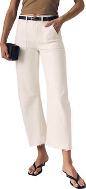 LE JEAN Utility Barrel Leg Jeans