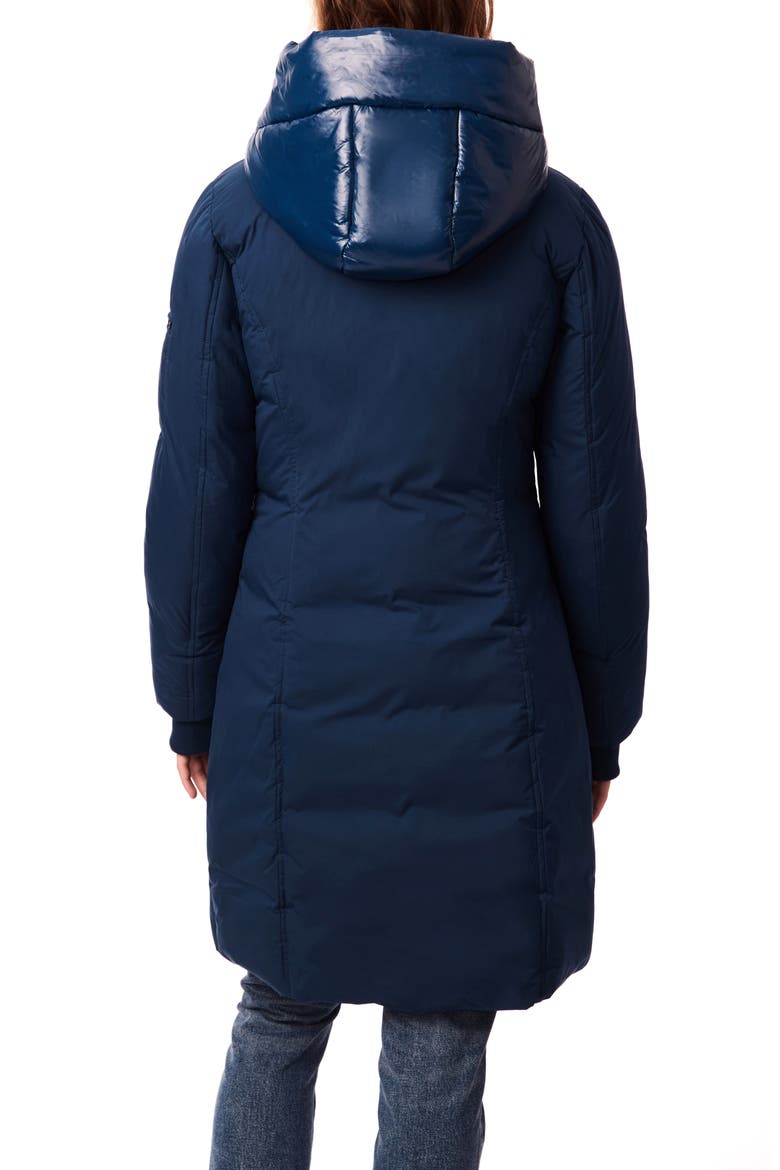 Hooded Puffer Jacket with Bib, Alternate, color, TEAL