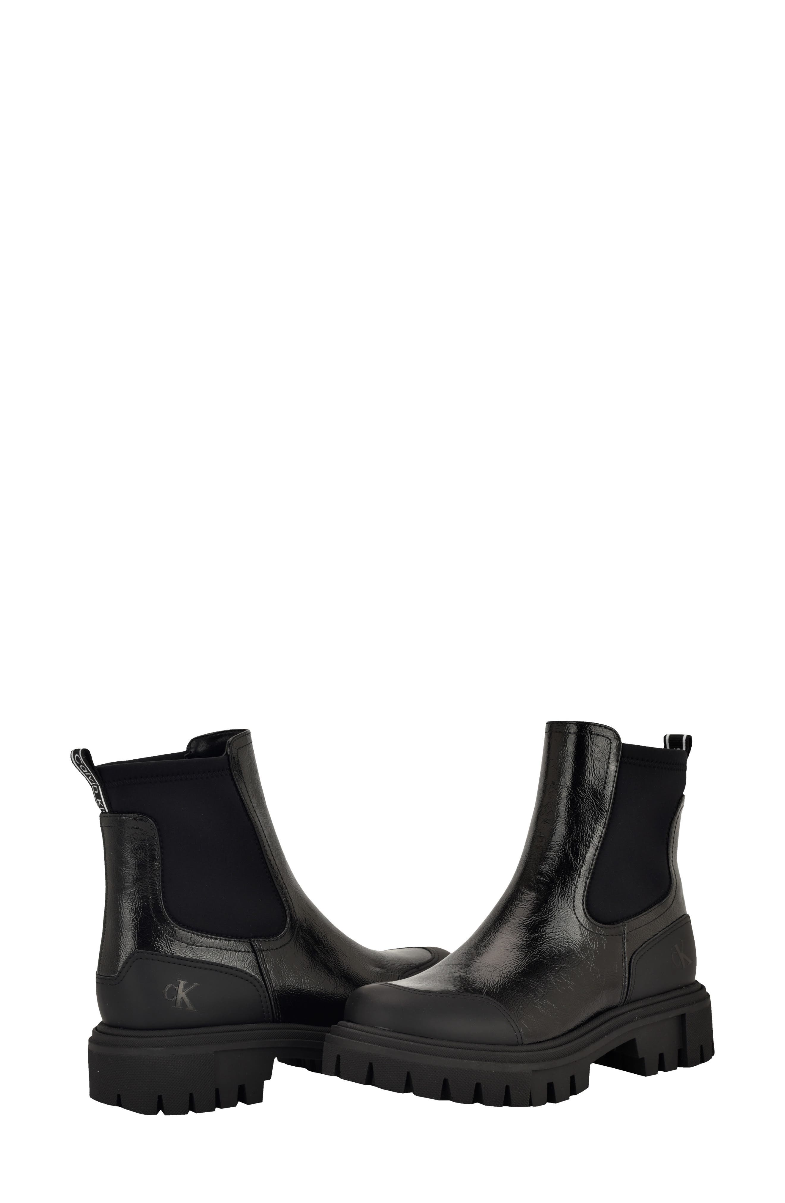 Remola Lug Chelsea Boot, Alternate, color, BLACK 004