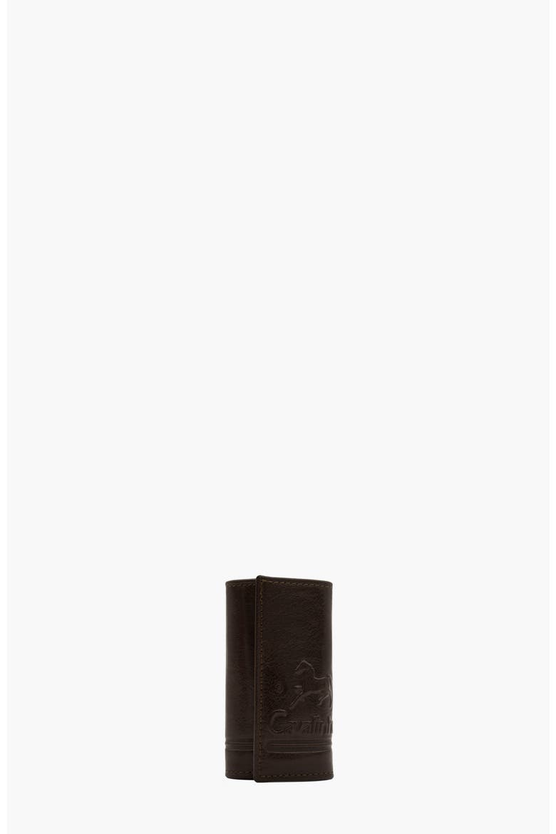 Gentleman Trifold Leather Key Holder Wallet 535, Main, color, Brown