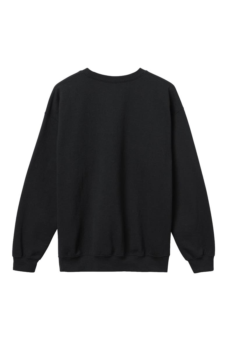 Indianapolis Colts Helmet Flea Market Crewneck Sweatshirt, Alternate, color, BLACK