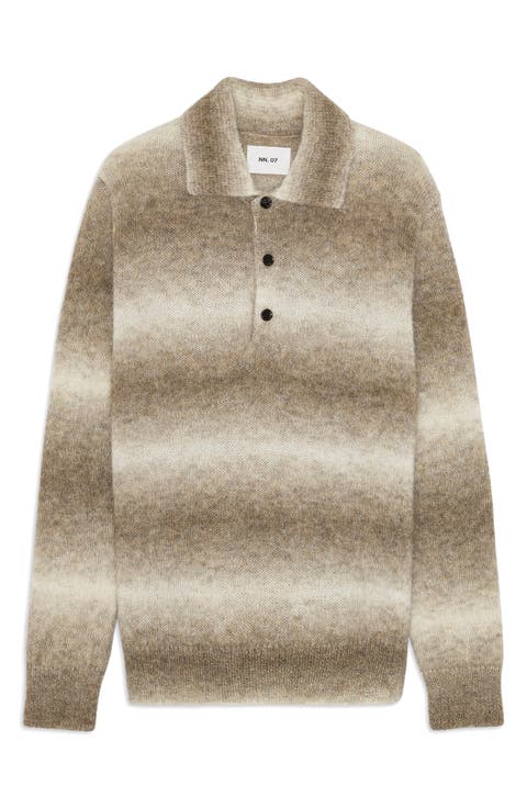 Alfie 6656 Alpaca Blend Polo Sweater