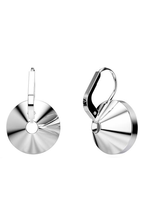 Swarovski Bella Drop Round Cut Earrings In Blue