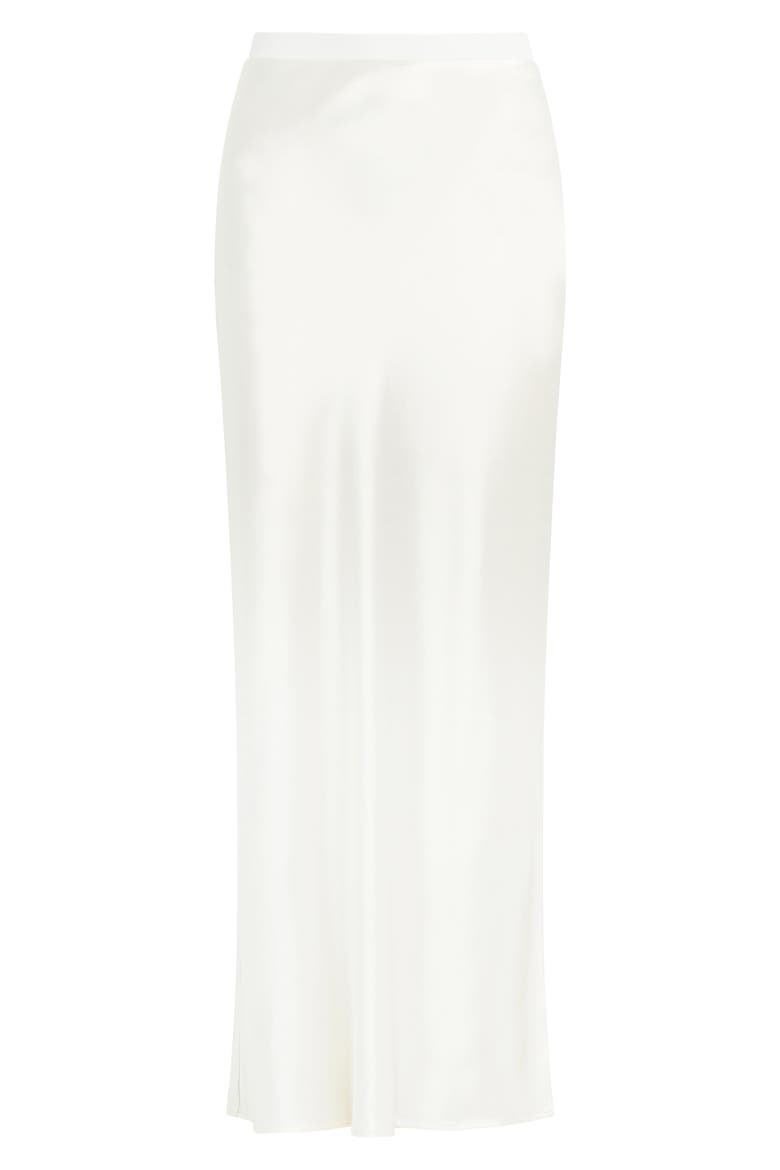 The Josie Satin Skirt, Alternate, color, IVORY