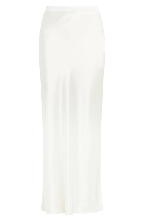 Favorite Daughter The Josie Satin Skirt In White
