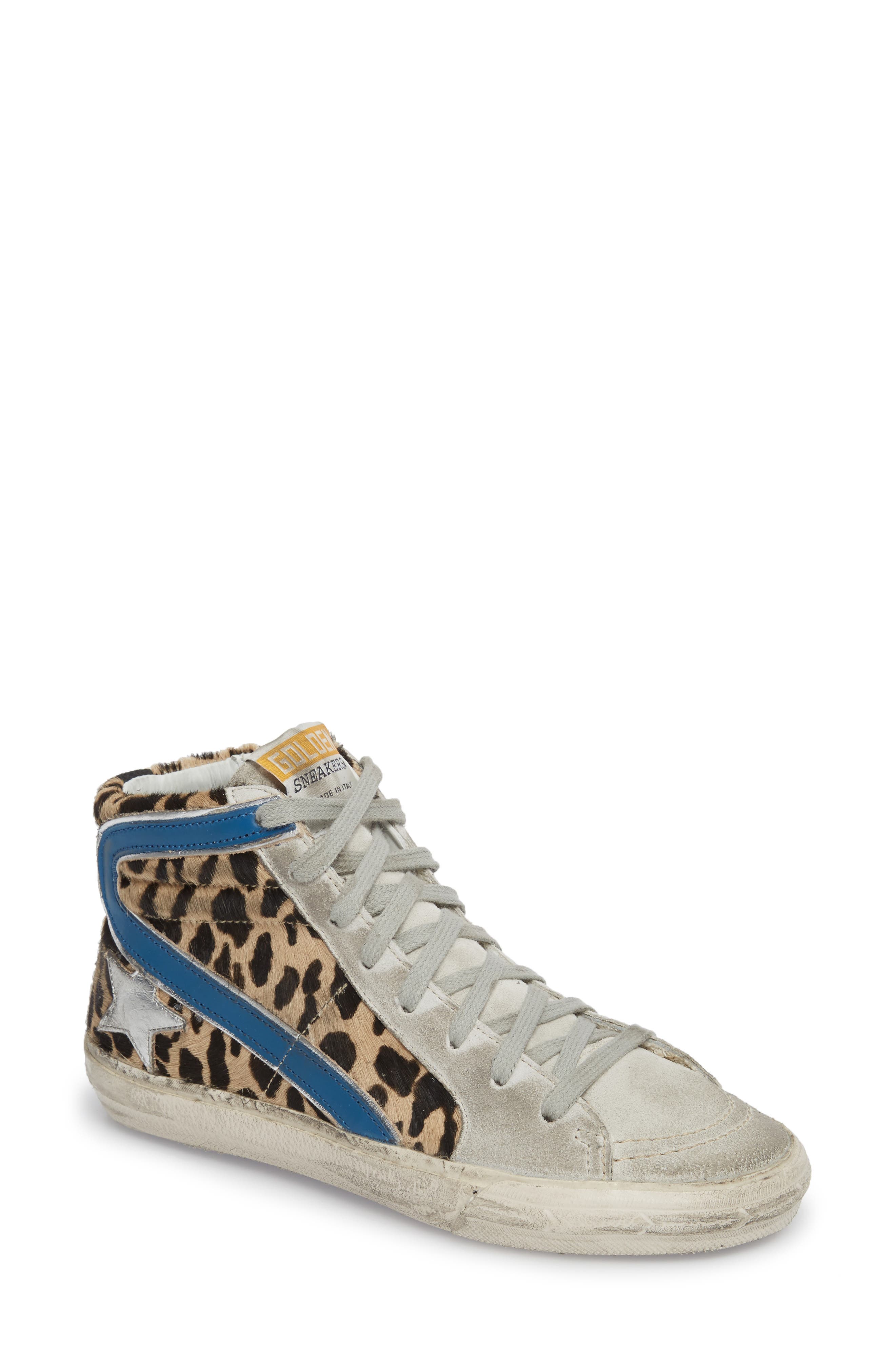 Golden Goose Genuine Calf Hair High Top Sneaker, Main, color, 