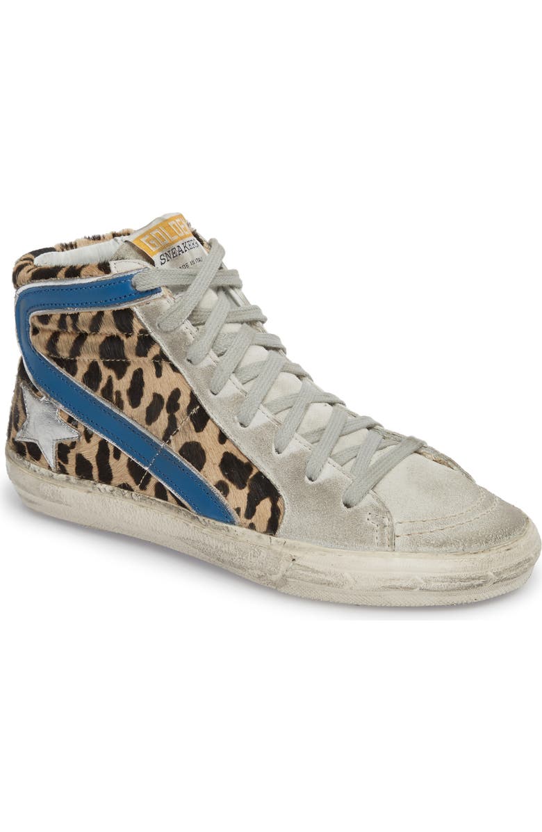 Golden Goose Genuine Calf Hair High Top Sneaker, Main, color,