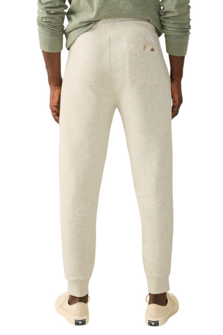 High Standard Organic Pima Cotton Blend Fleece Joggers, Alternate, color, ANTIQUE IVORY HEATHER