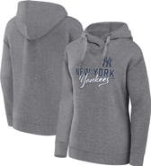 PROFILE Women's Profile Heather Gray New York Yankees Plus Size Pullover Hoodie