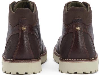 barbour ブーツ　brown texas Barbour Waxy Brown Tiller II Boat Boots with Rubber Sole