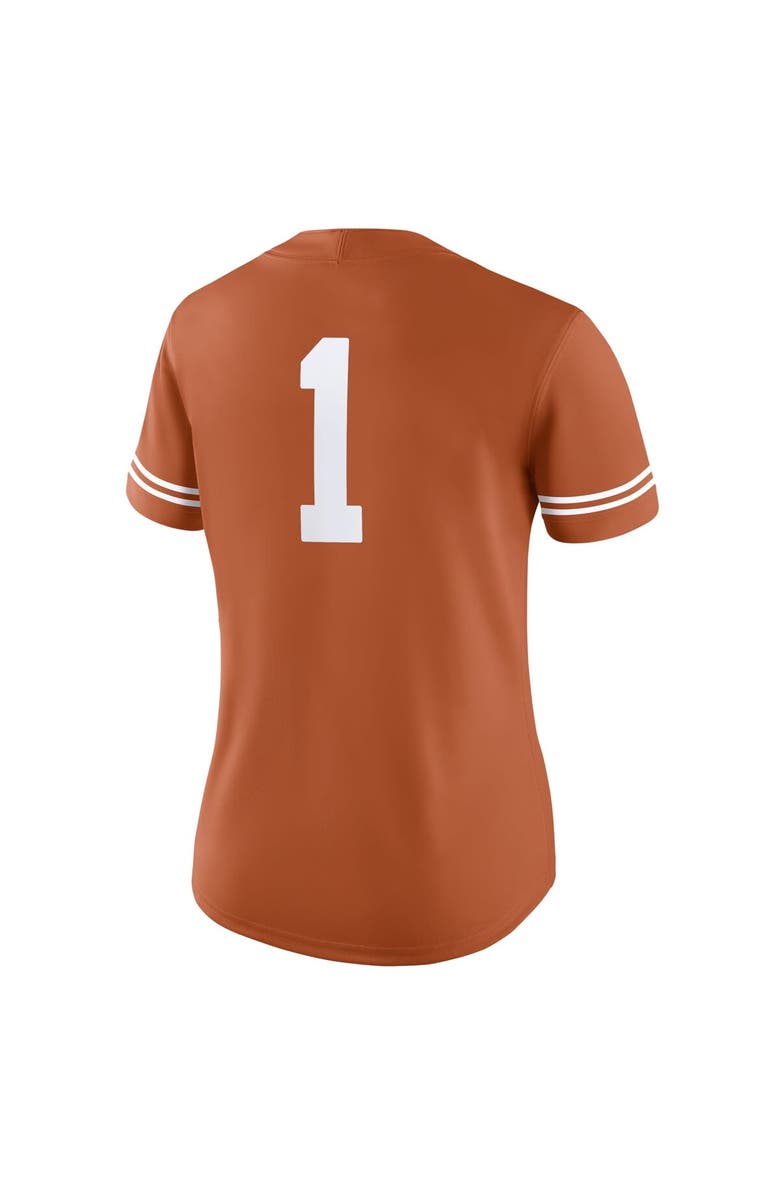 Nike Women's Nike #1 Texas Orange Texas Longhorns Game Jersey, Alternate, color, Burnt Orange