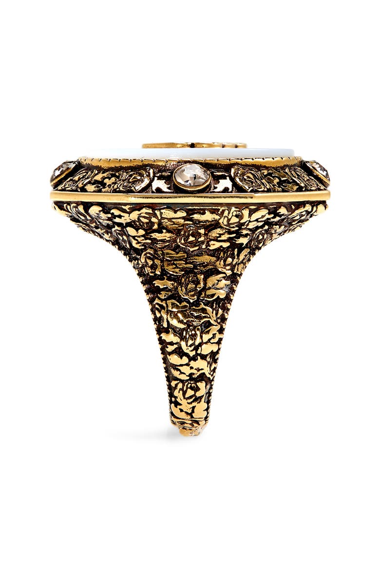 Alexander McQueen Signature Jeweled Ring, Alternate, color, MIX