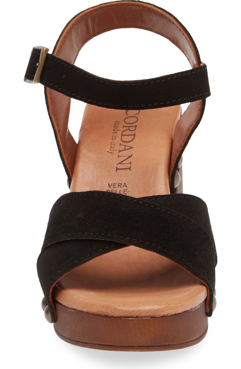 Cordani Wallis Platform Crisscross Sandal, Alternate, color,