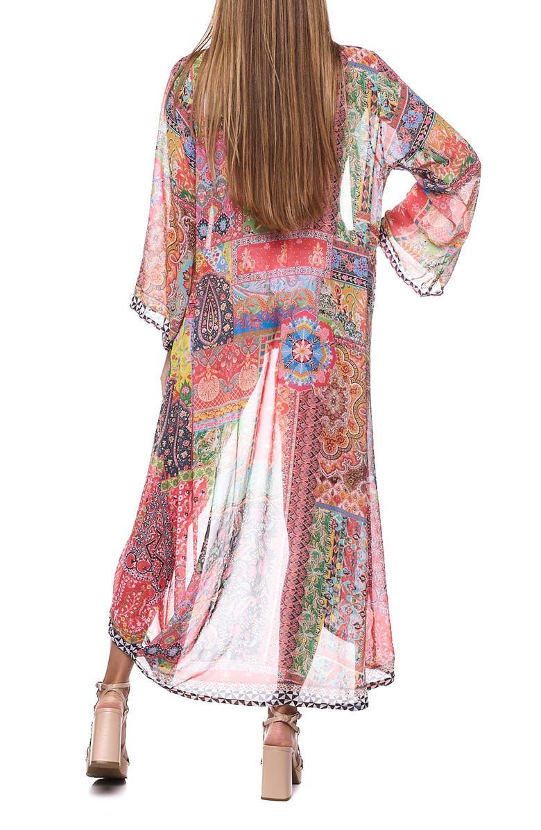 RANEES Longline Duster, Alternate, color, Pink