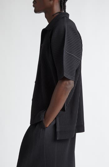 Homme Plissé Issey Miyake MC July Camp Shirt | Nordstrom Homme Plissé Issey Miyake MC July Camp Shirt | Nordstrom