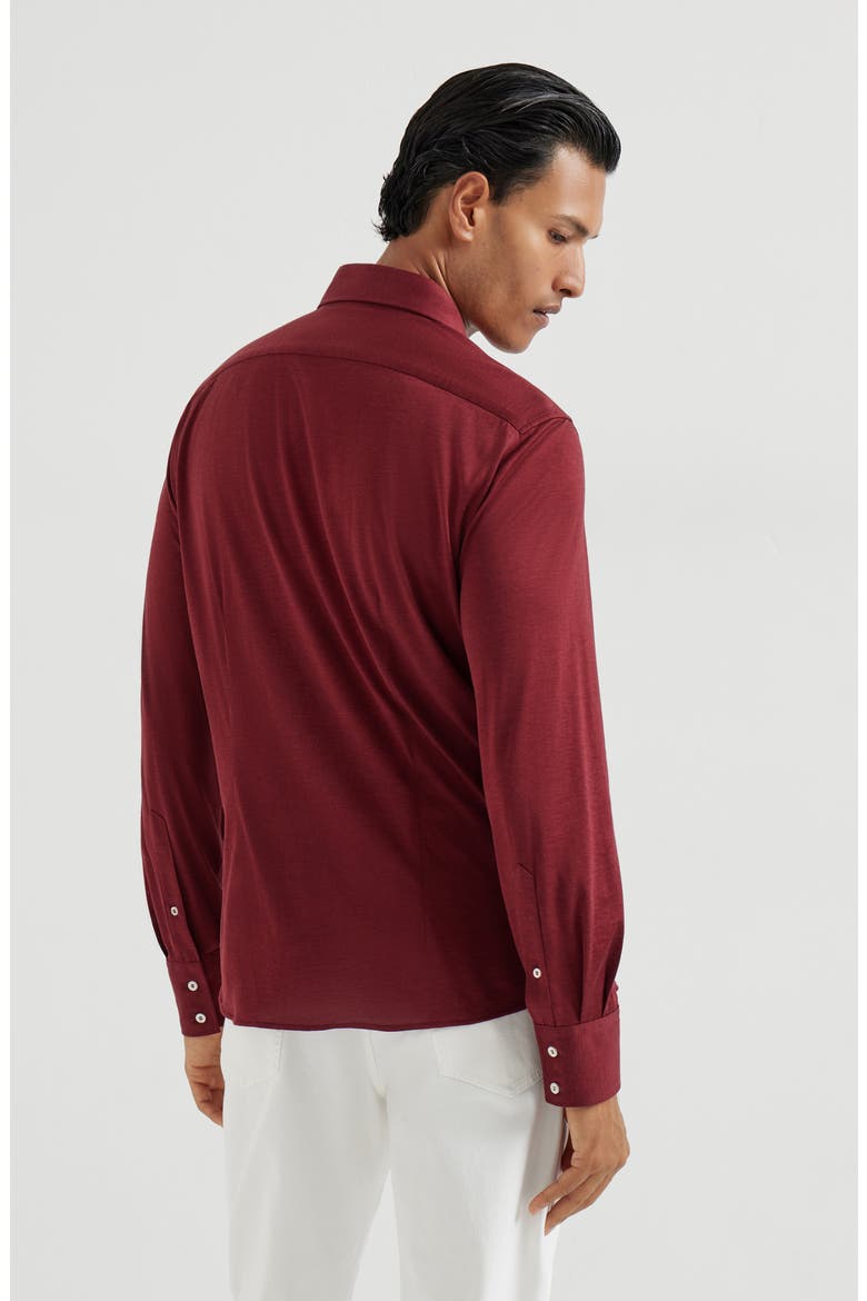 Spread collar shirt, Alternate, color, Cherry