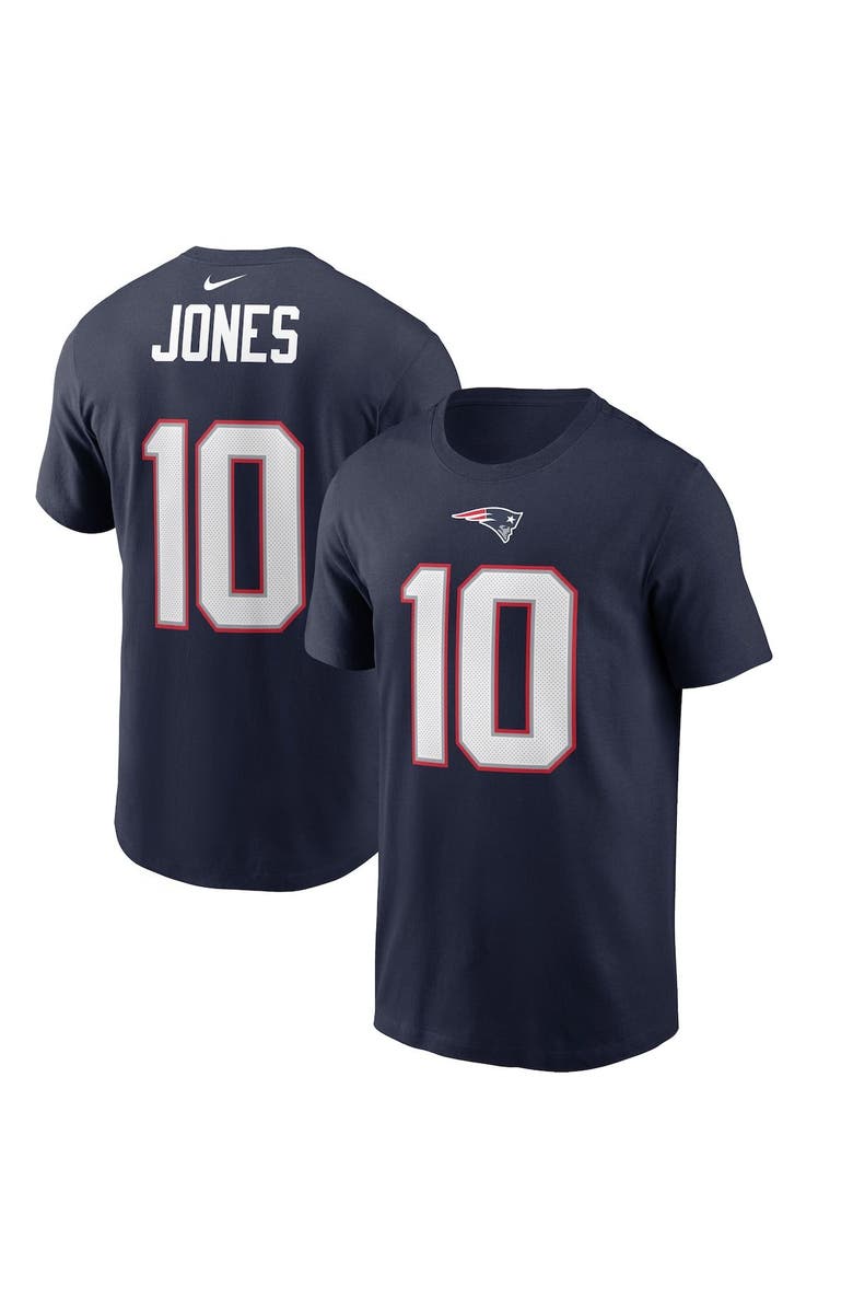 Nike Men's Nike Mac Jones Navy New England Patriots Player Name & Number T-Shirt, Main, color, 