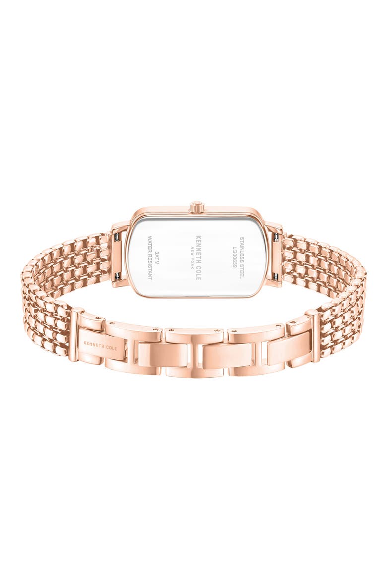 Tank Bracelet Watch, 22mm x 35mm, Alternate, color, PINK
