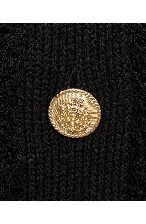 Mango Button-up Sweater Vest In Black