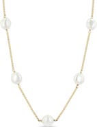 Zoë Chicco 14K Gold Baroque Pearl Station Necklace