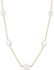 Zoë Chicco 14K Gold Baroque Pearl Station Necklace
