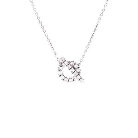 Finesse Pendant Necklace 18K White Gold and Diamonds