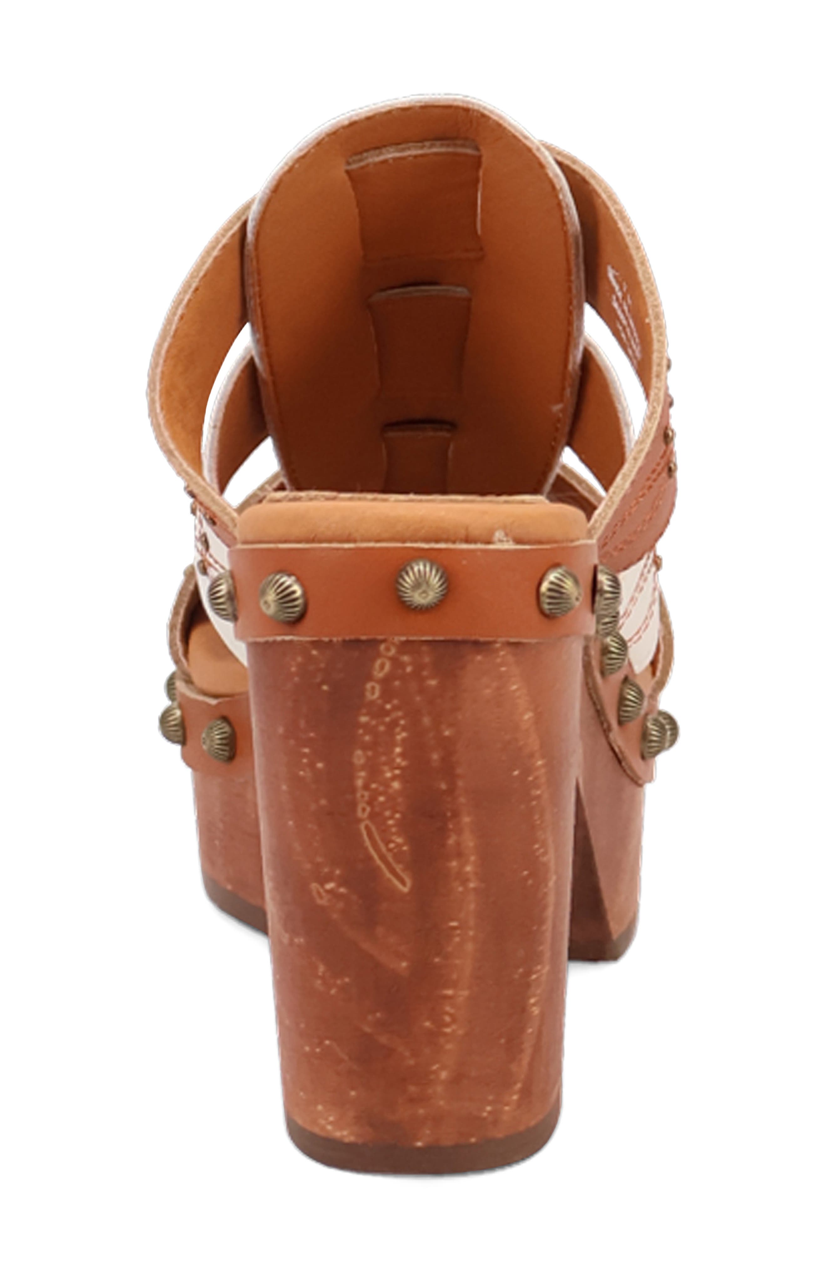 Dingo Chateau Platform Wedge Sandal, Alternate, color, Russet