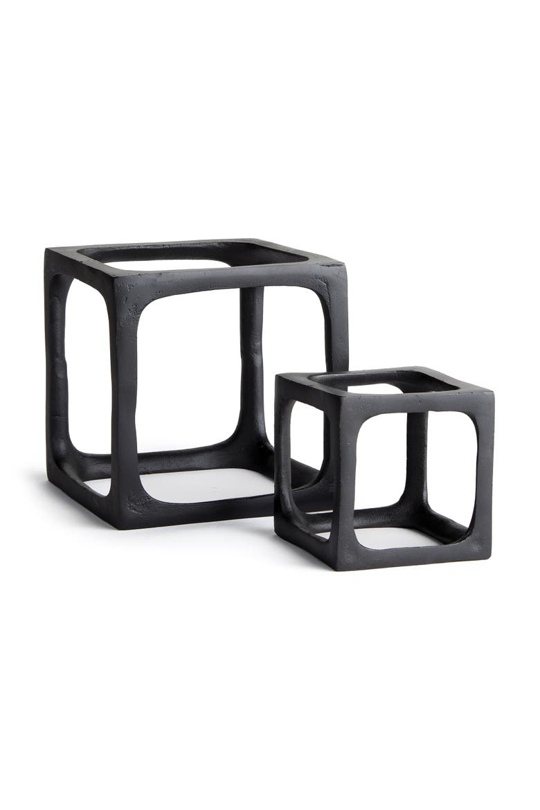 Cubist Sculptures Set of 2, Main, color, Black