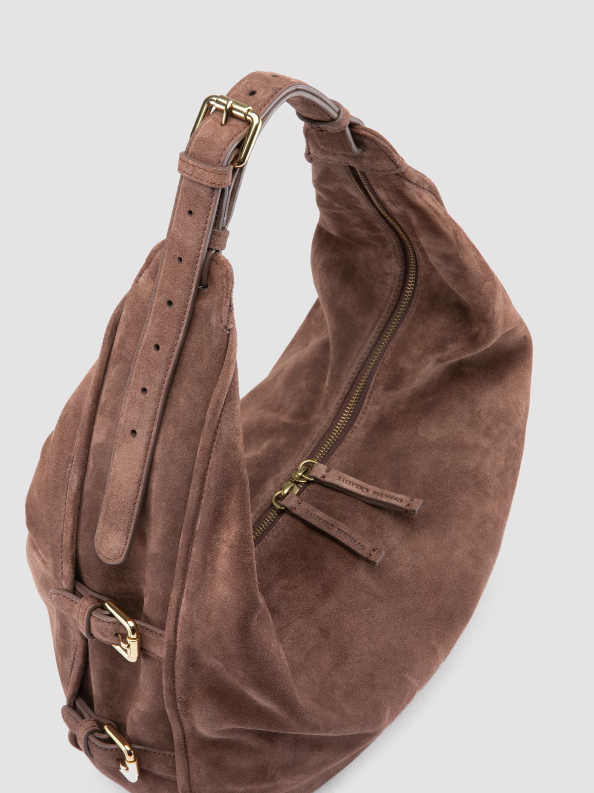 Officine Creative Julie 015 Crescent Shoulder Bag, Alternate, color, Brown