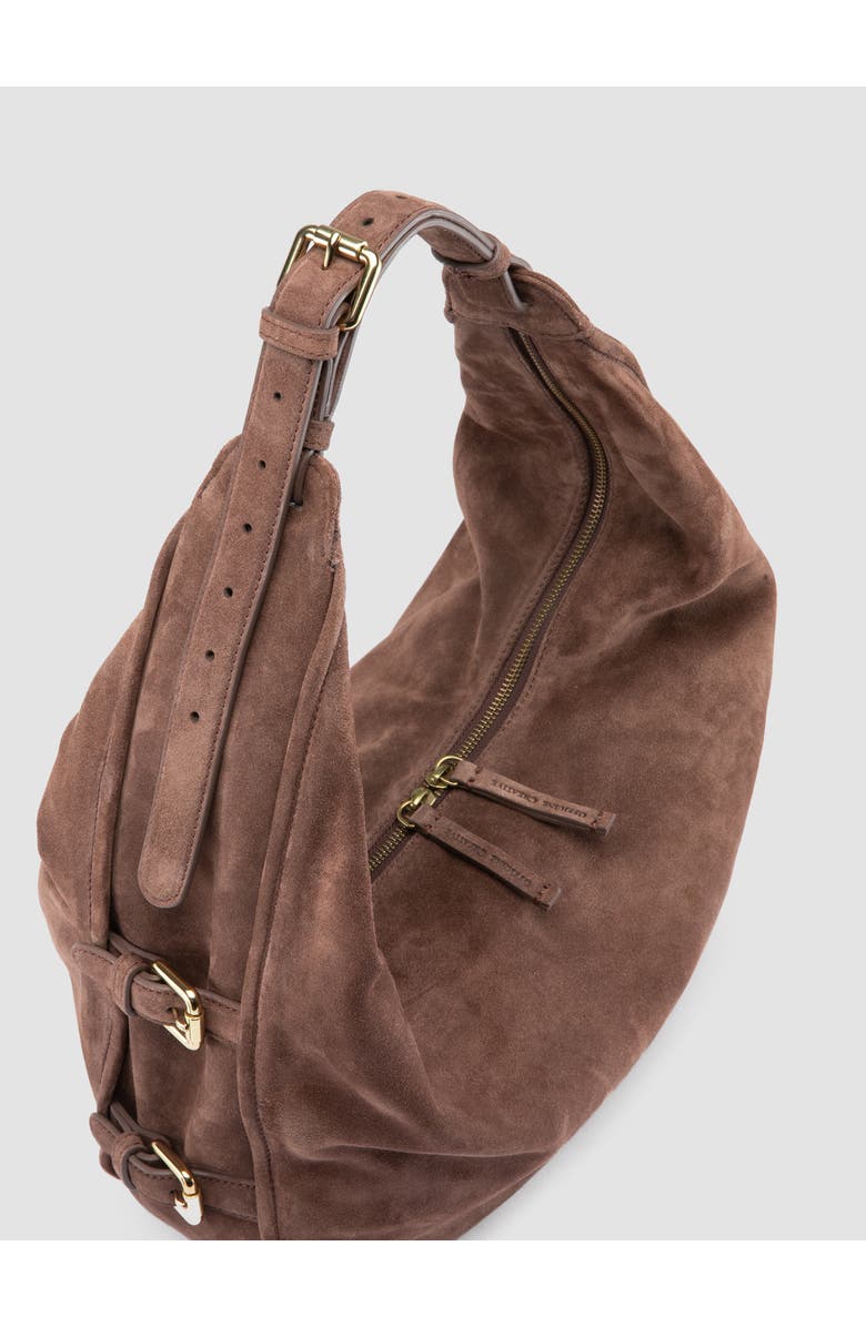 Officine Creative Julie 015 Crescent Shoulder Bag, Alternate, color, Brown