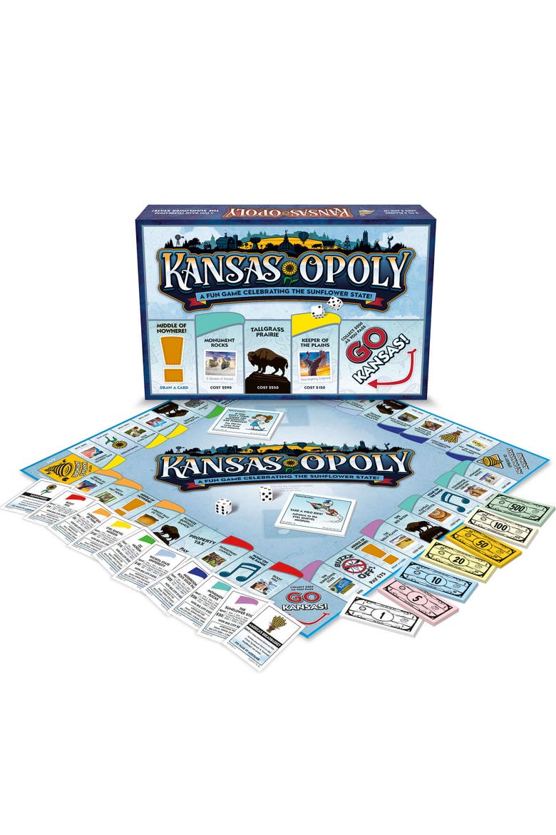 Kansasopoly Monopoly Board Game, Alternate, color, Multicolored