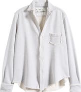 Frank & Eileen Relaxed Fit Cotton Terry Button-Up Shirt