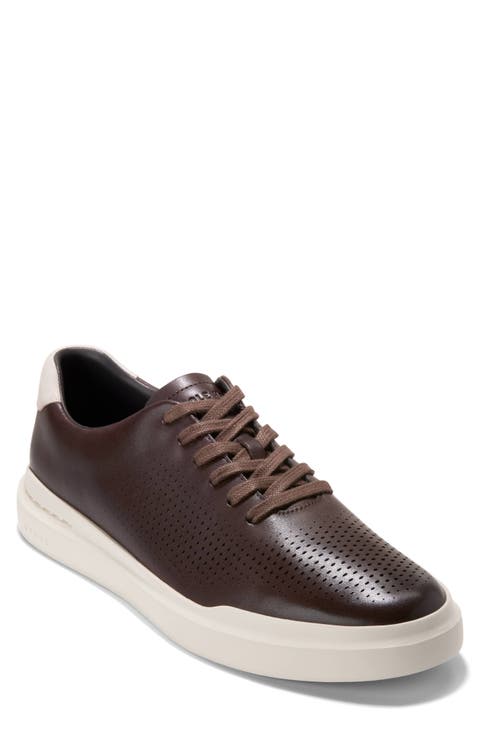 Laser Cut Leather Sneaker (Men)