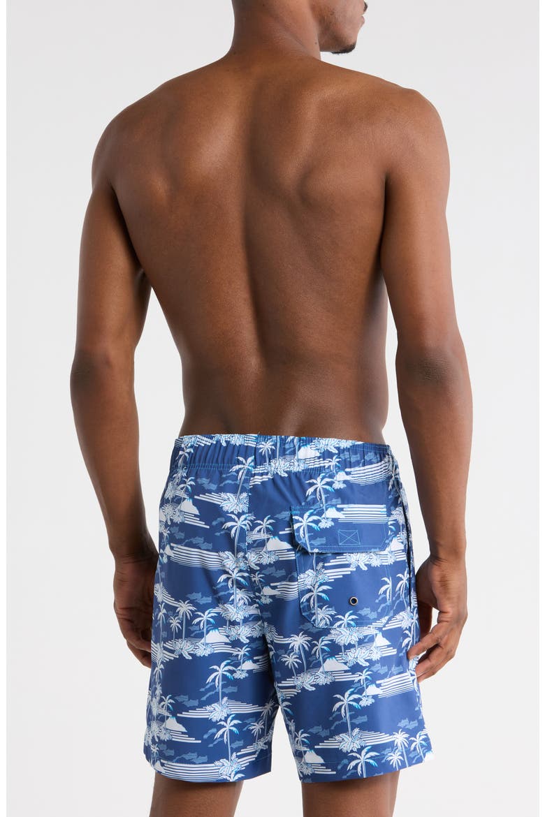 Palms Swim Trunks, Alternate, color, BLUE
