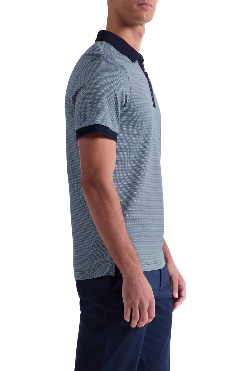 Bugatchi Quarter Zip Polo, Alternate, color, Navy