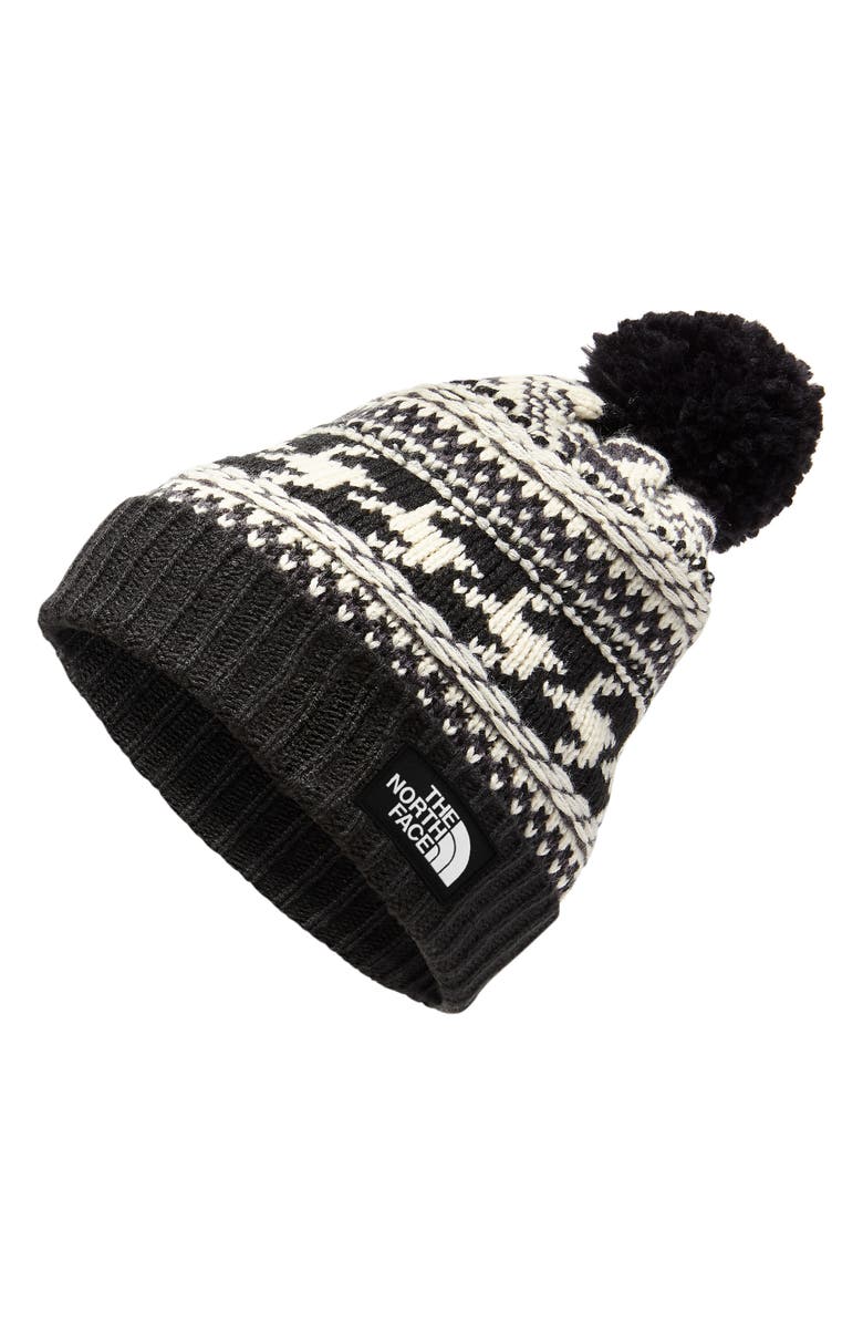 The North Face Fair Isle Deep Fit Beanie, Main, color, 