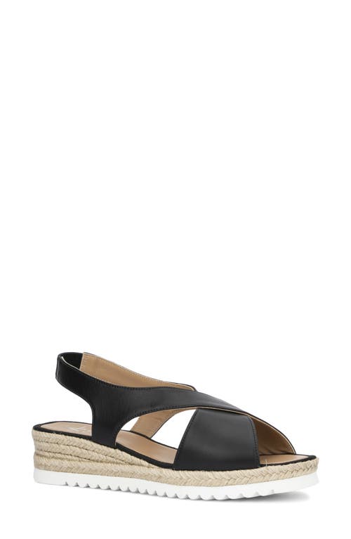 Aquatalia Adelina Napa Crisscross Slingback Espadrilles In Black